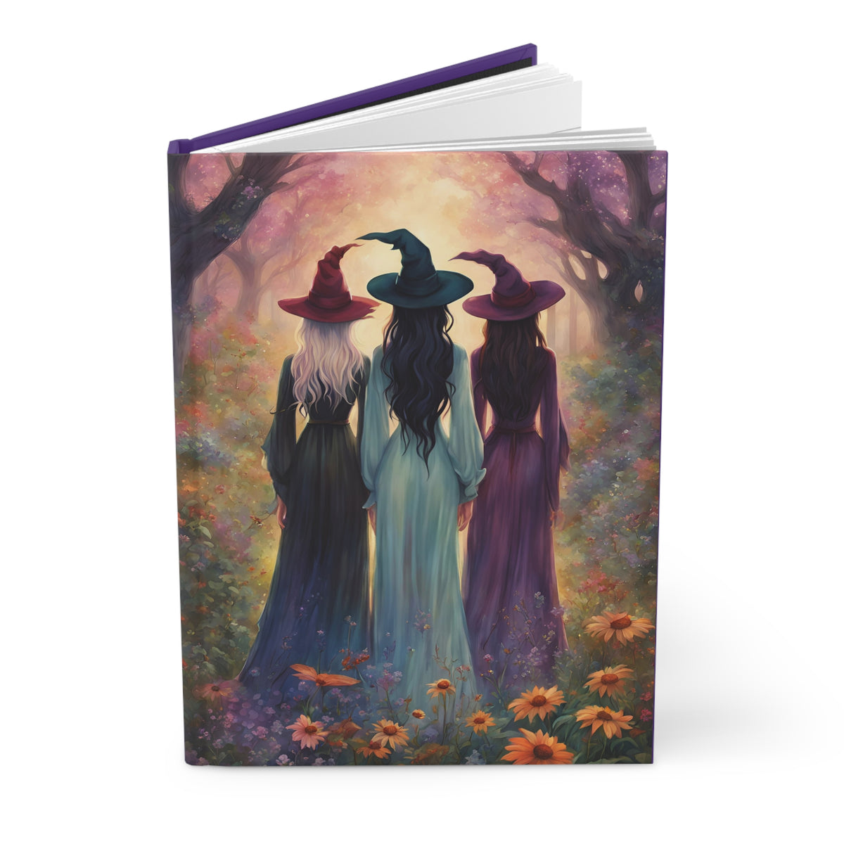 Sisterhood of the Witches Hardcover Journal Matte, Three Witches Coven 