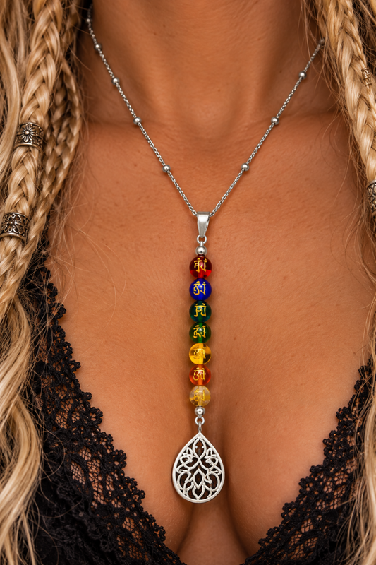 Yoga 7 Chakra Reiki Healing Necklace