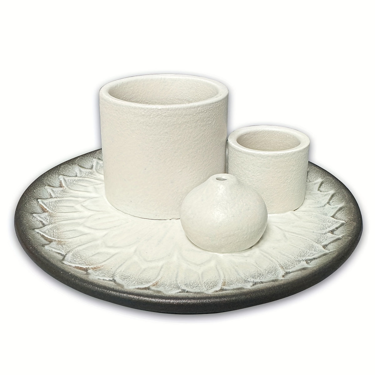 Versatile Ceramic Burner Tray - Incense, Sage & Palo Santo Holder