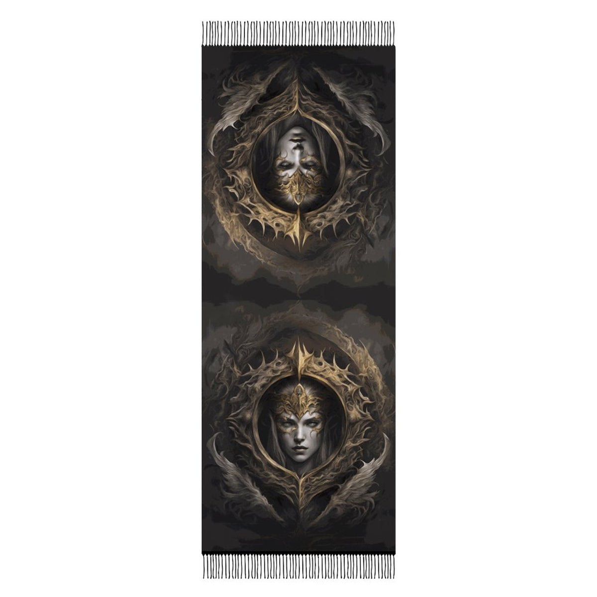 Elden Ring Queen Tassel Scarf, Witchcore Fantasy Gamer Scarf