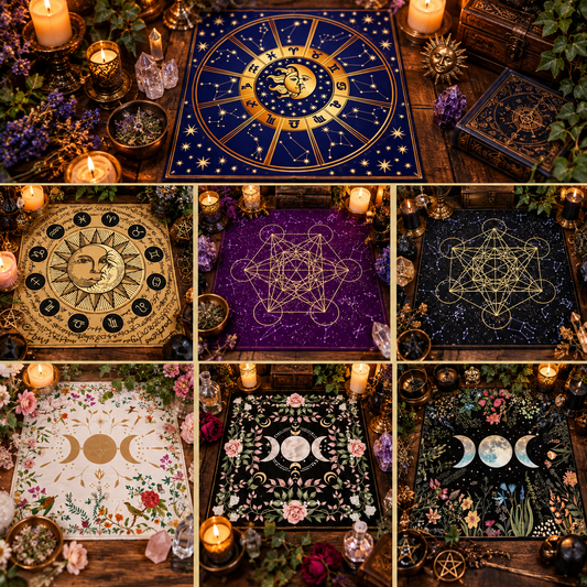 🌙 Witchy Altar & Tarot Cloth