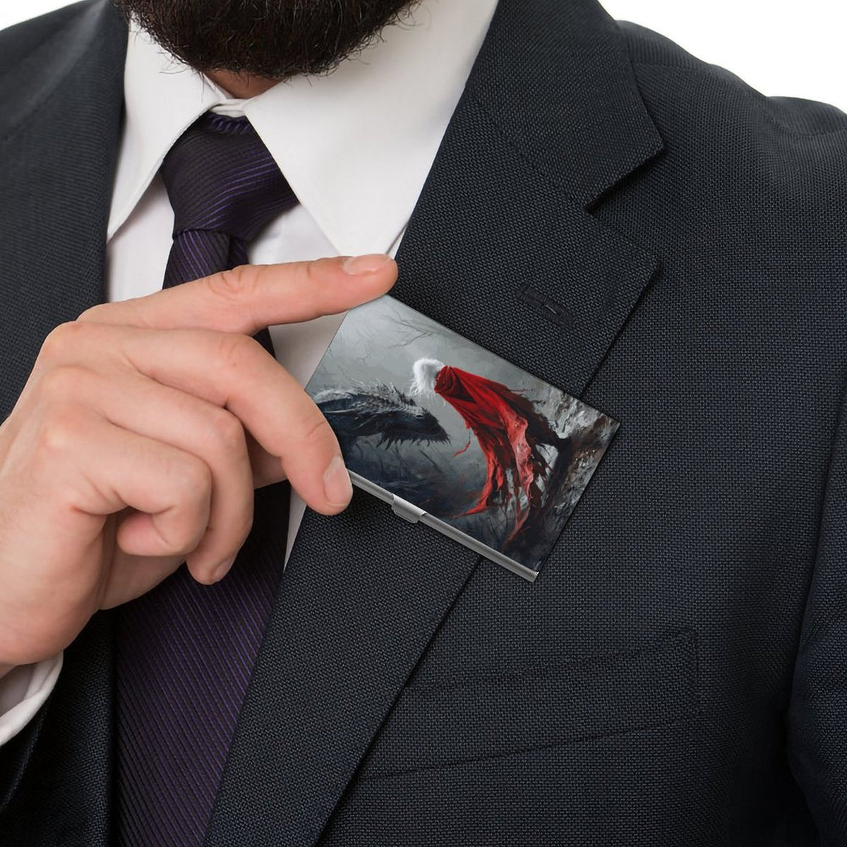 Fantasy Dragon and Aelin Business Card Holder