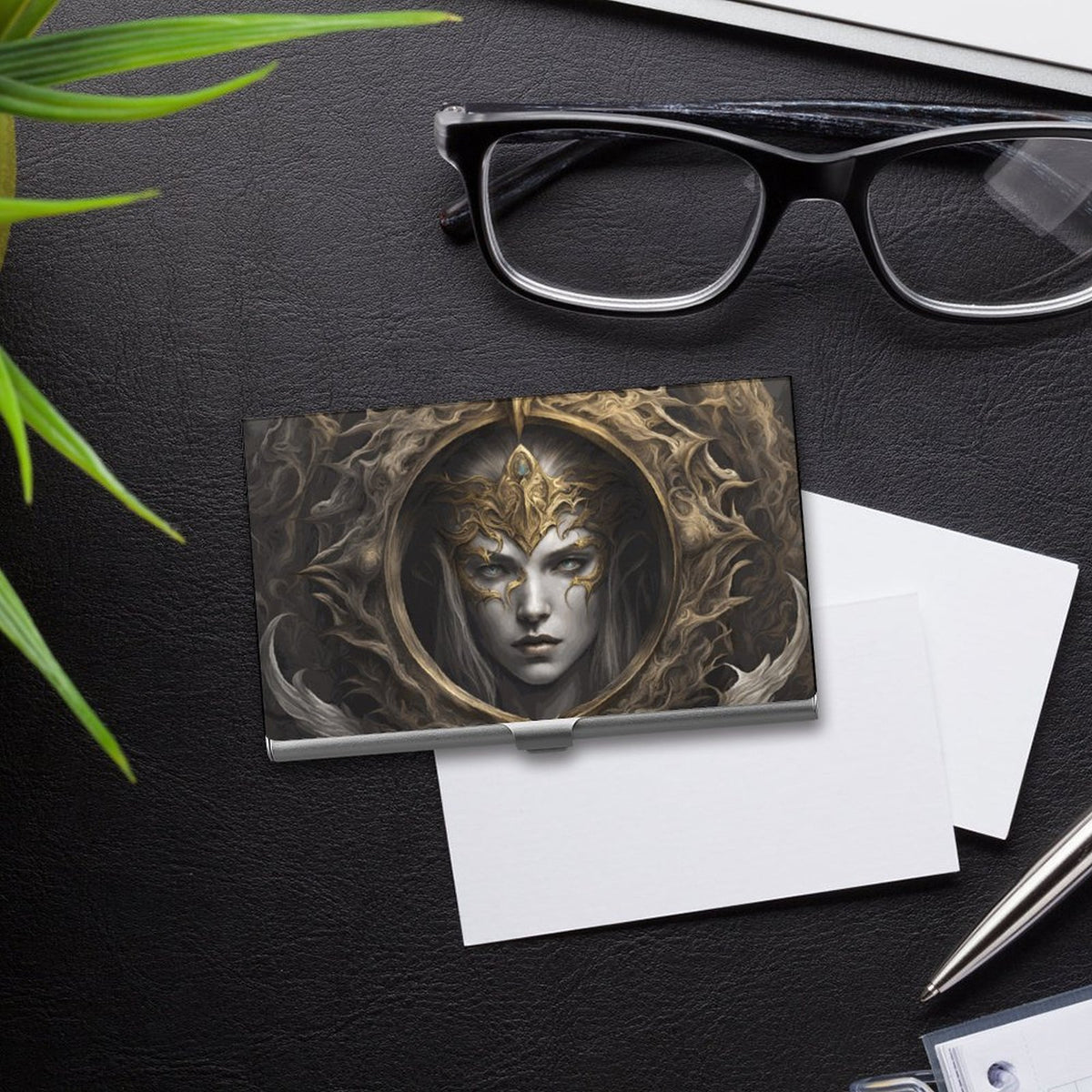 Fantasy Elden Ring Queen Business Card holder,elden ring gifts