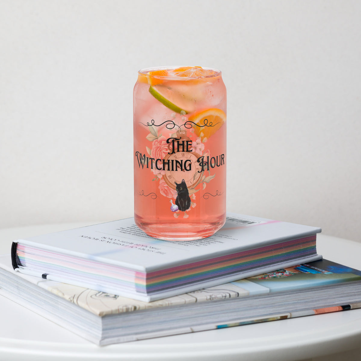 The Witching Hour Can-shaped glass