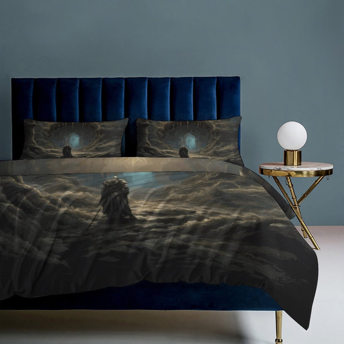 Elden Ring Warrior 3-Piece Bedding Set-King, gaming gift, Gamer merch