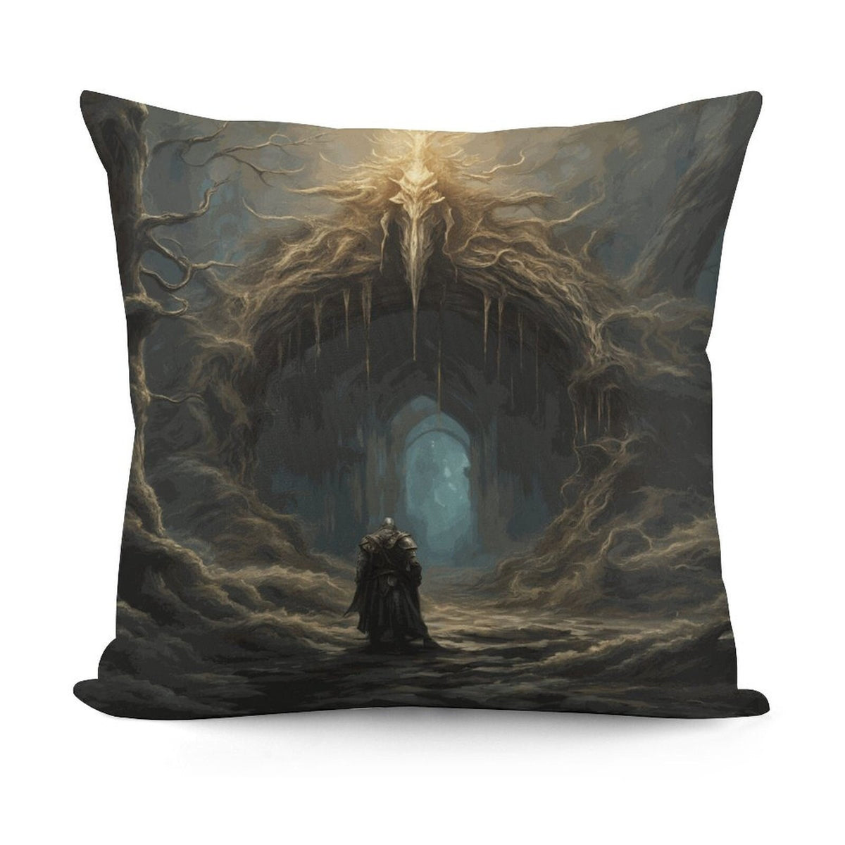 Fantasy Gamer Gift Idea For Boyfriend Elden Ring Plush Pillow Cover Gamer Decor Dark Souls Style Solaire of Astora Dakimakura Waifu Ranni