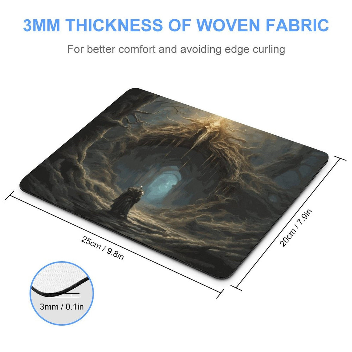 Elden Ring Mouse Pad: Fantasy Dark Souls Desk Mat