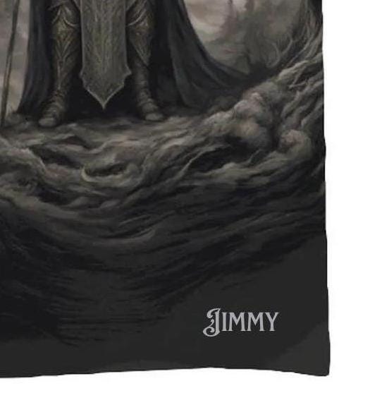 Elden Ring Warrior King Bath Towel: Dark Souls Gamer Merch (70x140)