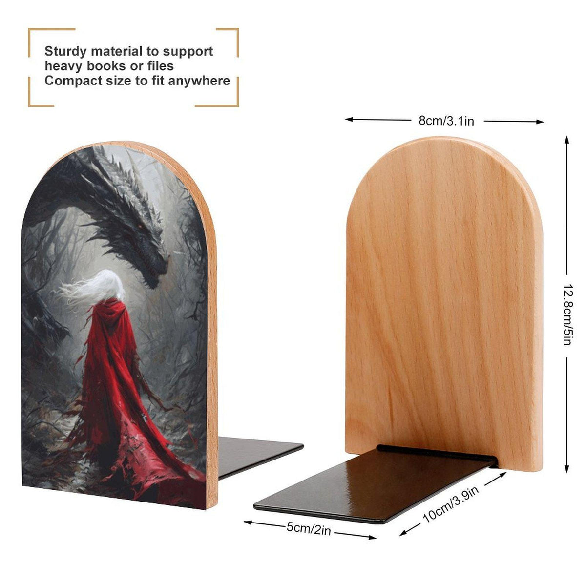 Reading Nook Decor from Blood and Ash Book Nook Accessory Throne of Glass Art Gothic Bookends TOG Dragon Sarah J Maas Merch for Book Lover