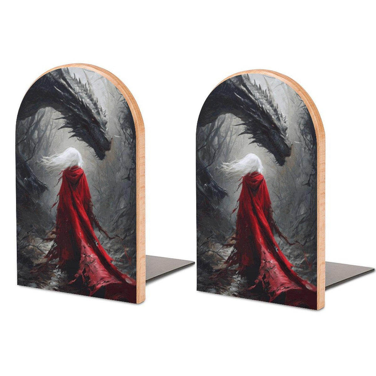 Reading Nook Decor from Blood and Ash Book Nook Accessory Throne of Glass Art Gothic Bookends TOG Dragon Sarah J Maas Merch for Book Lover