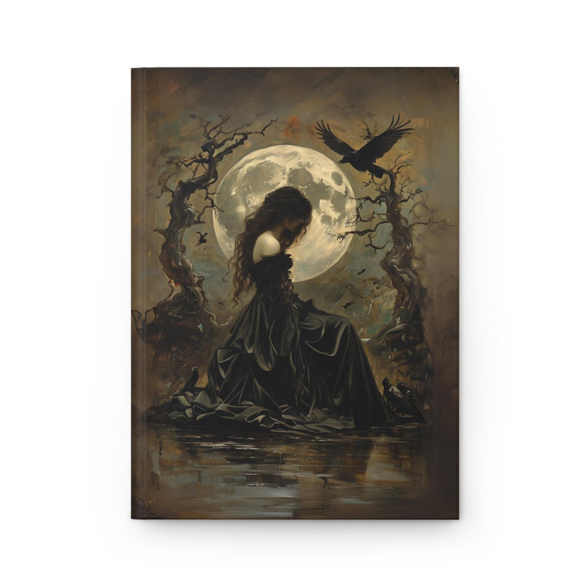 Gothic Writer Notebook Witch Gift Idea for Bestie Vintage Diary for Mythology Enthusiast Celtic Goddess Dark Aesthetic Elegant Notebook