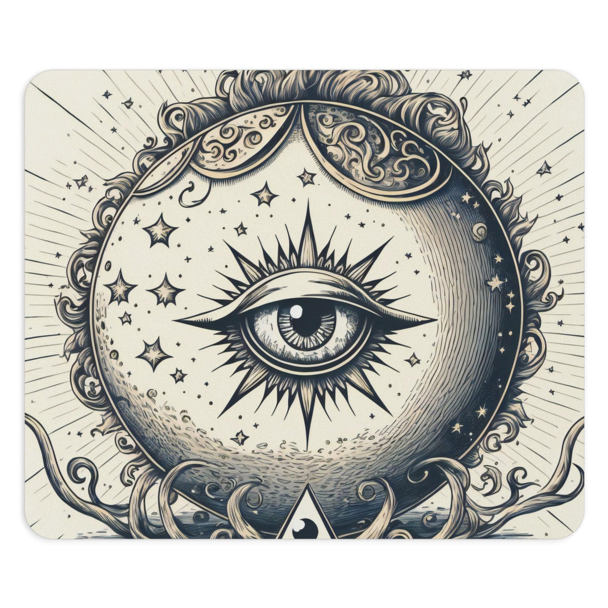 Whimsy Goth Celestial Eye Mouse Pad Mystic Home Office Decor Custom Mouse Pad Teenager Girl Gift Webcore Cubicle Decor Custom Desk Mat