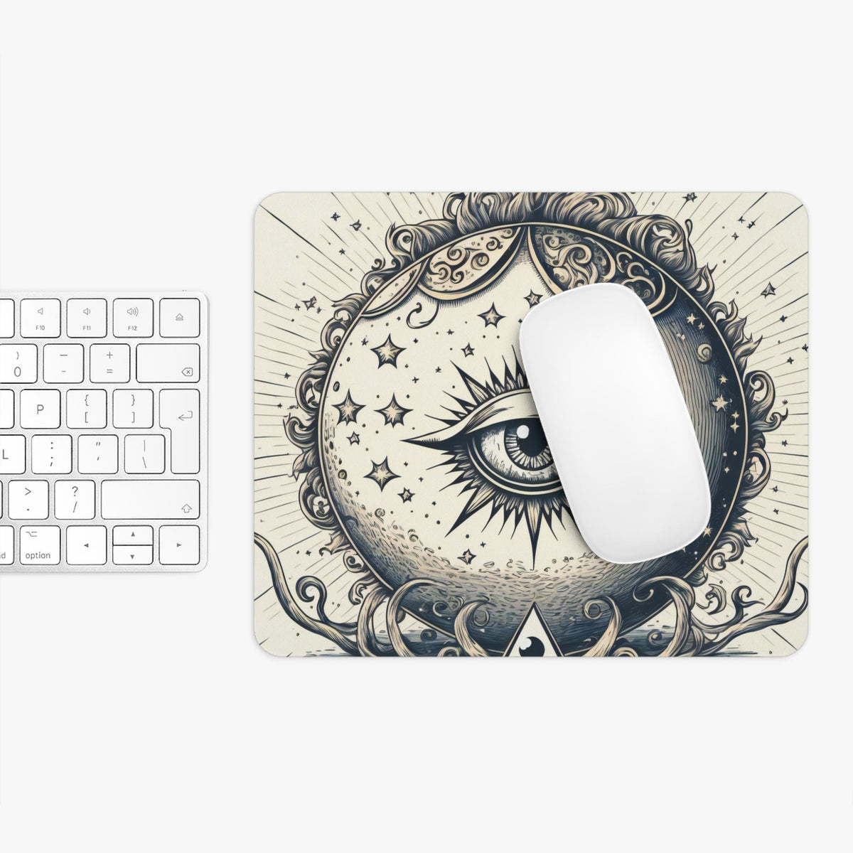 Whimsy Goth Celestial Eye Mouse Pad Mystic Home Office Decor Custom Mouse Pad Teenager Girl Gift Webcore Cubicle Decor Custom Desk Mat