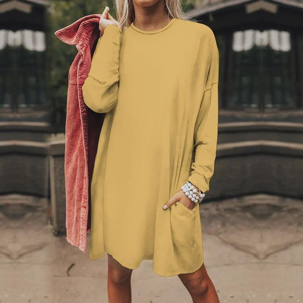 Autumn Casual Shirt Dress
