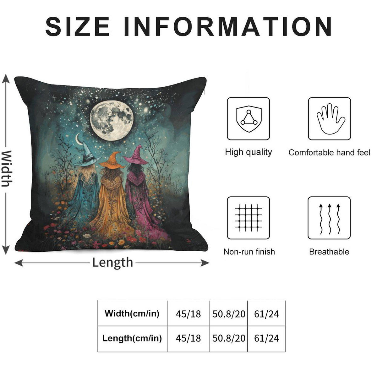 Fall Host Gift Idea Whimsigoth Decor for the Season Witches Velvet Pillowcase Witchcore Decor dark academia witchy vibes halloween Throw