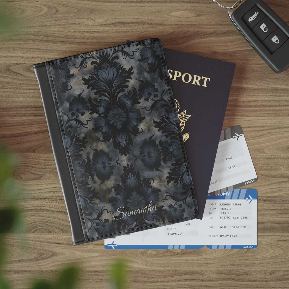 Witchy Travel Lover Gift Luna Moth Passport Holder Dark Aesthetic Travel Accessories Gothic Cover Dark Academia Whimsi Goth Travel Wallet