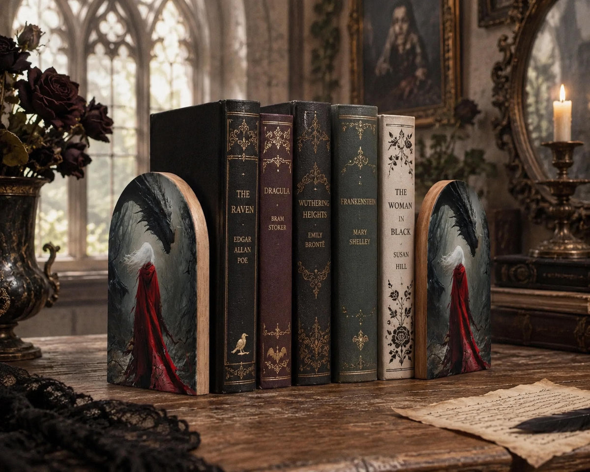 Reading Nook Decor from Blood and Ash Book Nook Accessory Throne of Glass Art Gothic Bookends TOG Dragon Sarah J Maas Merch for Book Lover