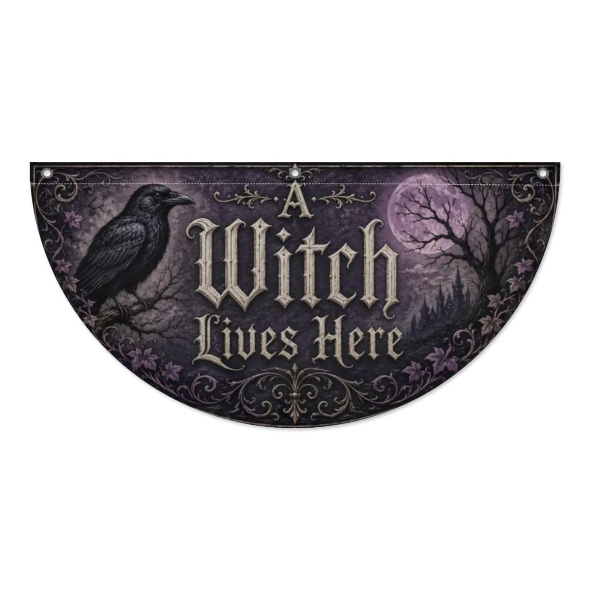 Great Fall Host Gift Idea for Halloween Party Gothic Seasonal Porch Decor Witchy and Cottagecore Style Primitive Porch Salem Sign & Door Mat