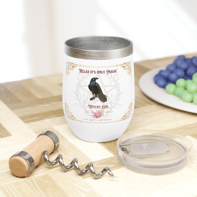 Relax It's Only Magic Tumbler 20oz, Witchy Tumbler, Wicca Tumbler - The Witchy Gypsy